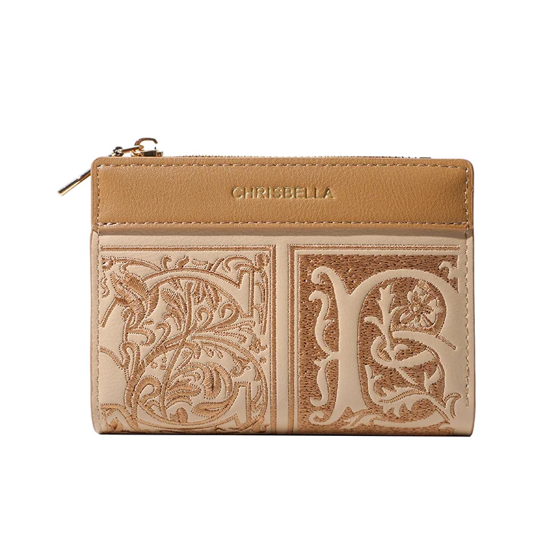 CHRISBELLA Embroidery Small Wallet