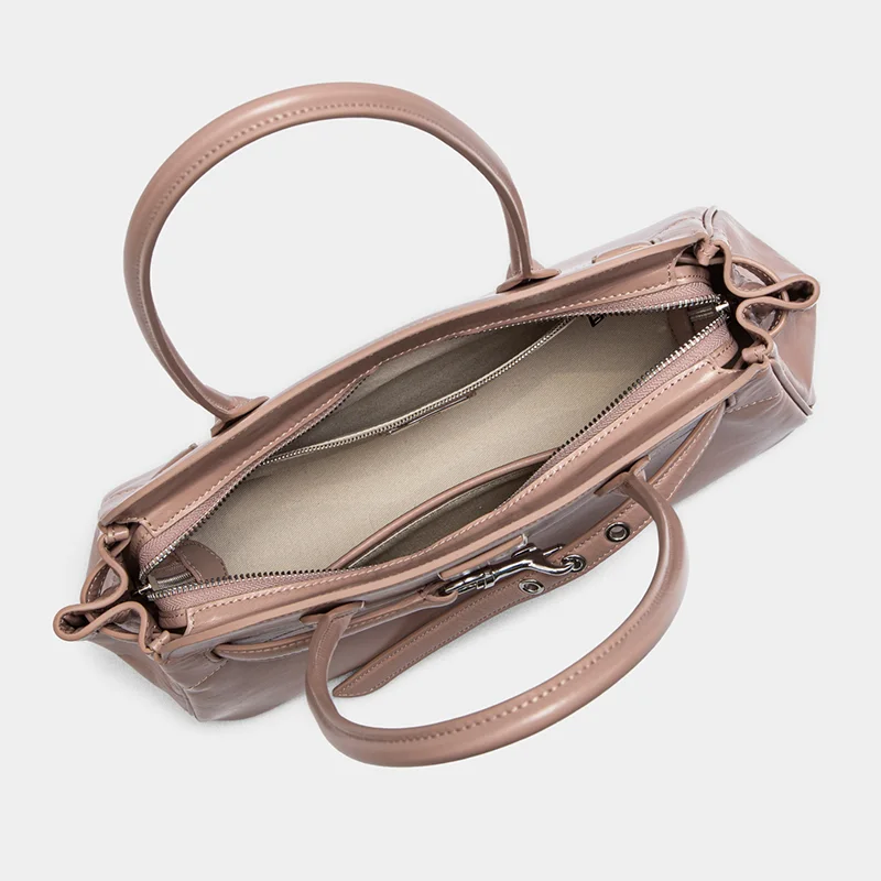 SUSEN Genuine Leather Baguette Underarm Bag view 3