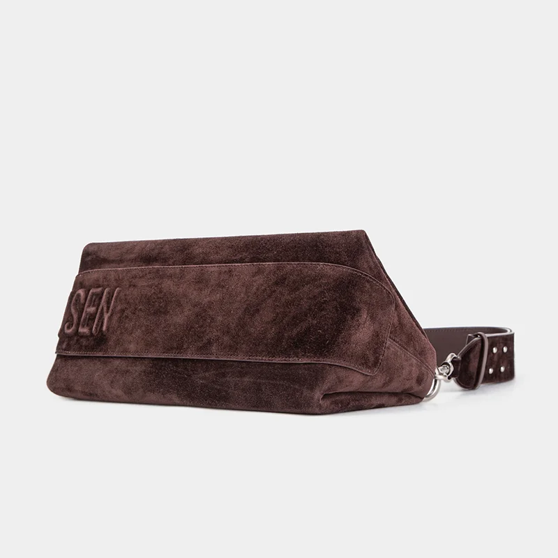 Top Grain Nubuck Geometric Handbag view 3